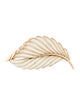 Trifari Enamel Leaf Pin Brooch