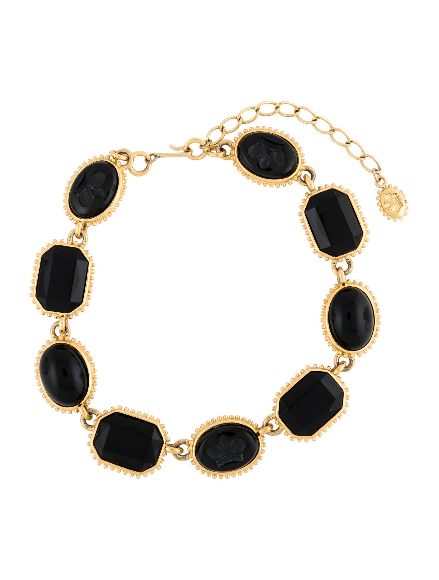 Trifari Carved Resin Collar Necklace