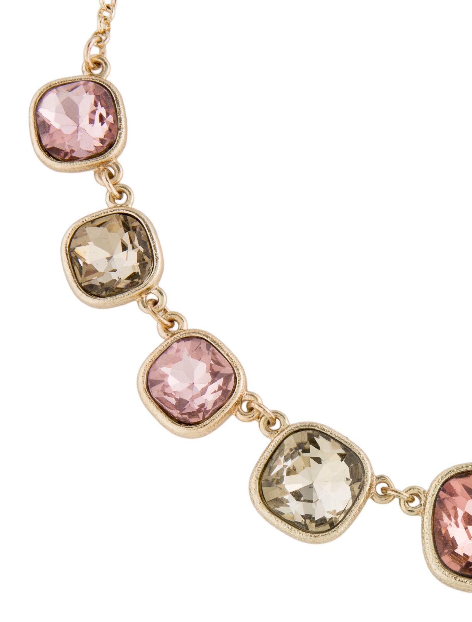 Trifari Crystal Station Necklace