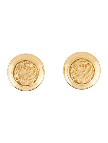 Trifari Clip-On Vintage Round Earrings