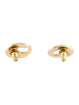 Trifari Enamel Stud Earrings