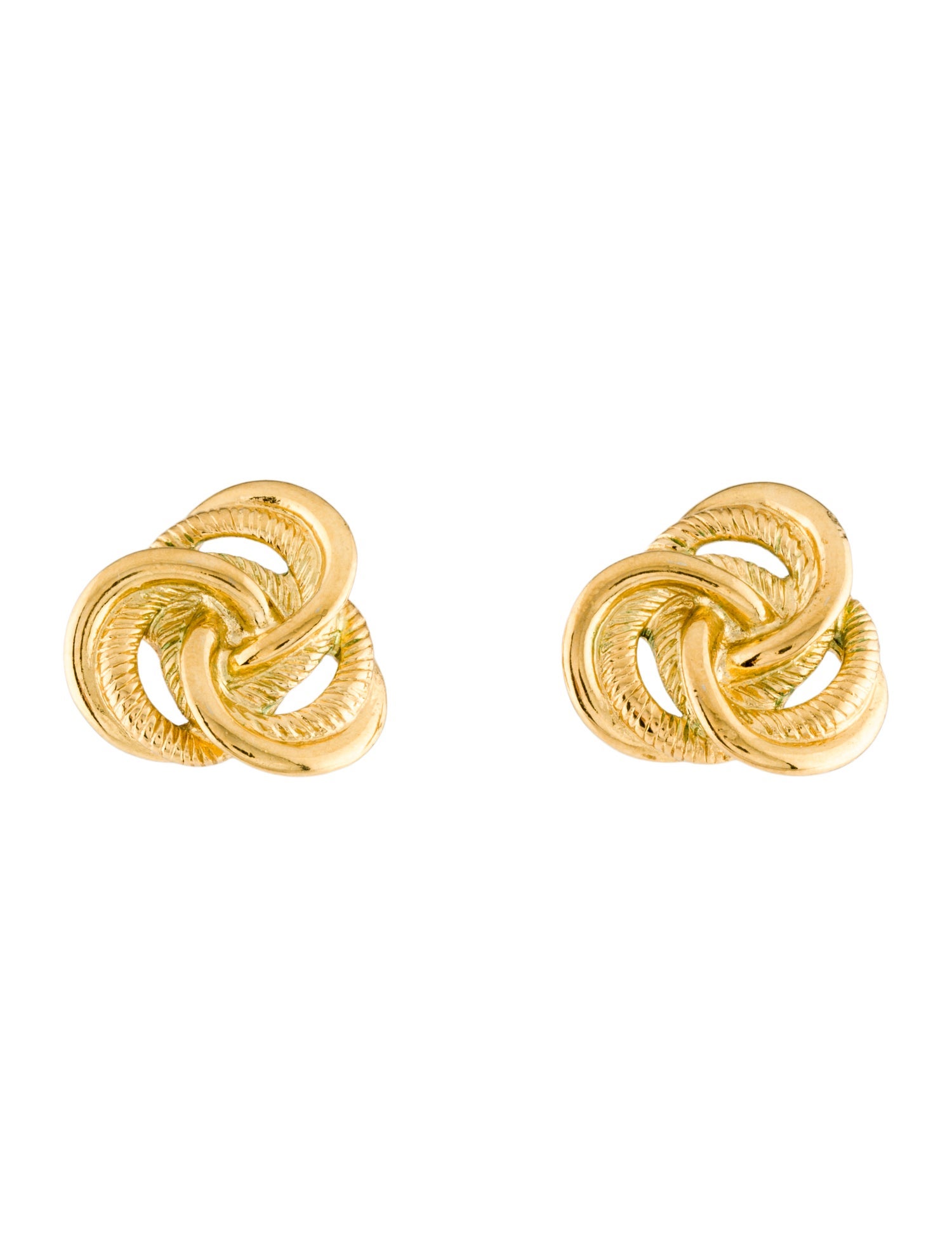 Trifari Vintage Knotted Stud Earrings