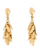 Trifari Leaves Drop Clip-On Earrings