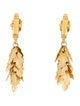 Trifari Leaves Drop Clip-On Earrings