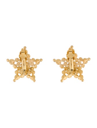 Trifari Star Clip-On Earrings