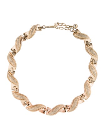 Trifari Spiral Link Collar Necklace