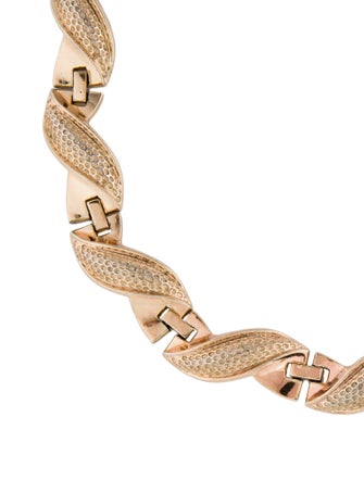 Trifari Spiral Link Collar Necklace