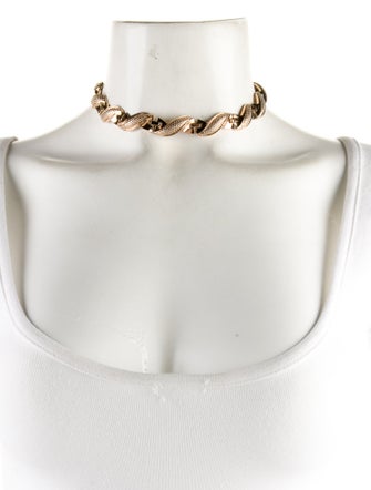 Trifari Spiral Link Collar Necklace