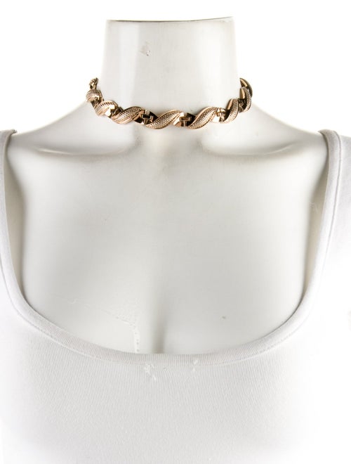 Trifari Spiral Link Collar Necklace