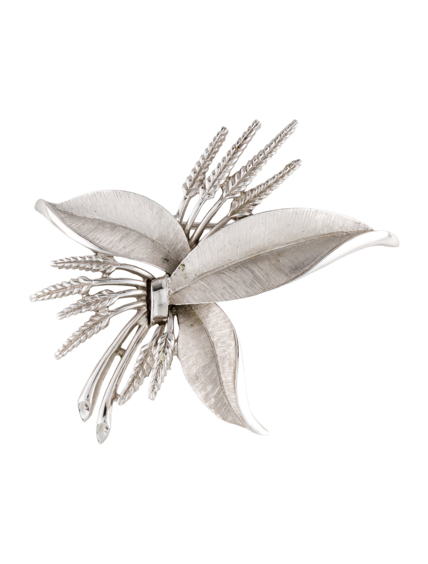 Trifari Leaf Pin Brooch