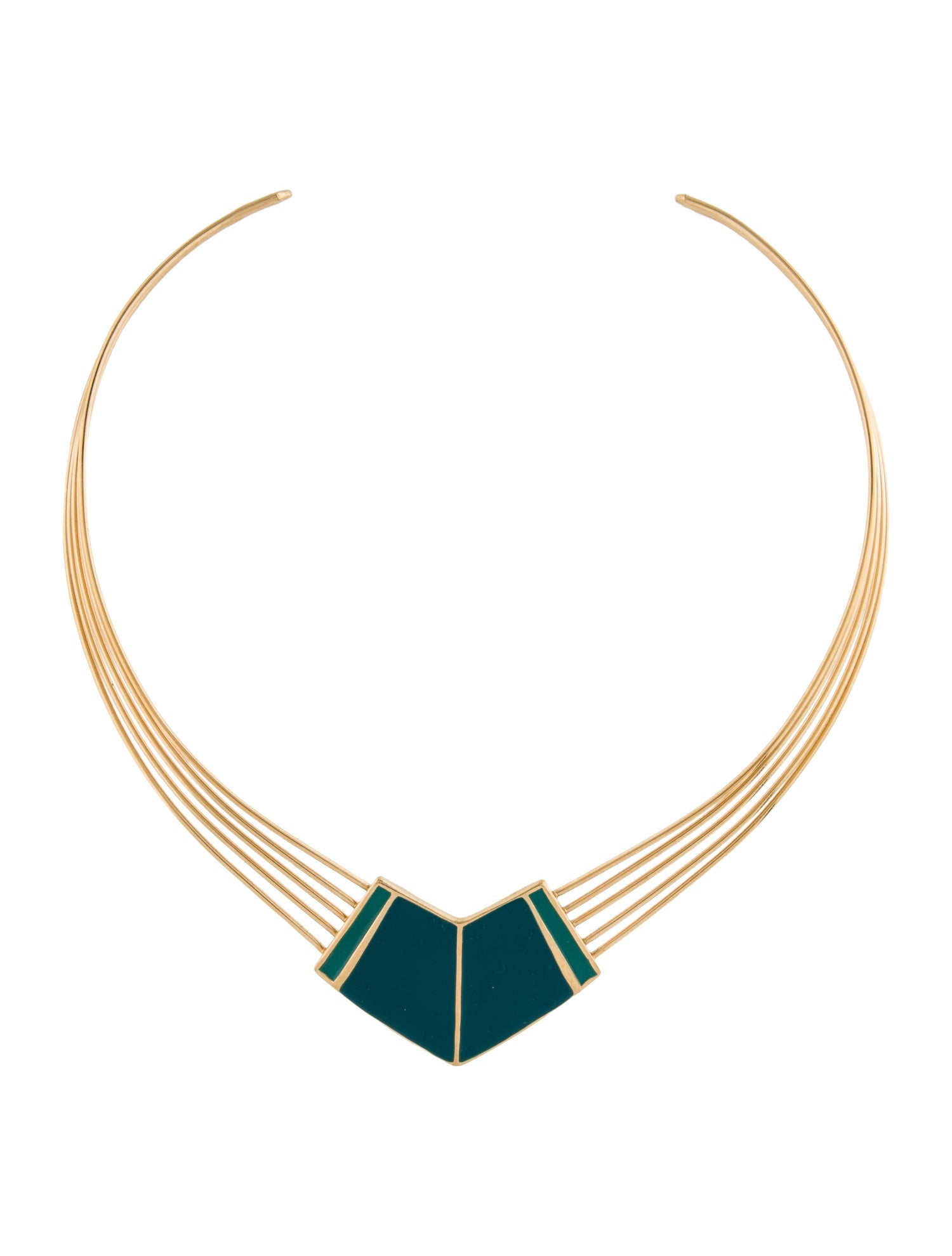 Trifari Enamel Collar Necklace