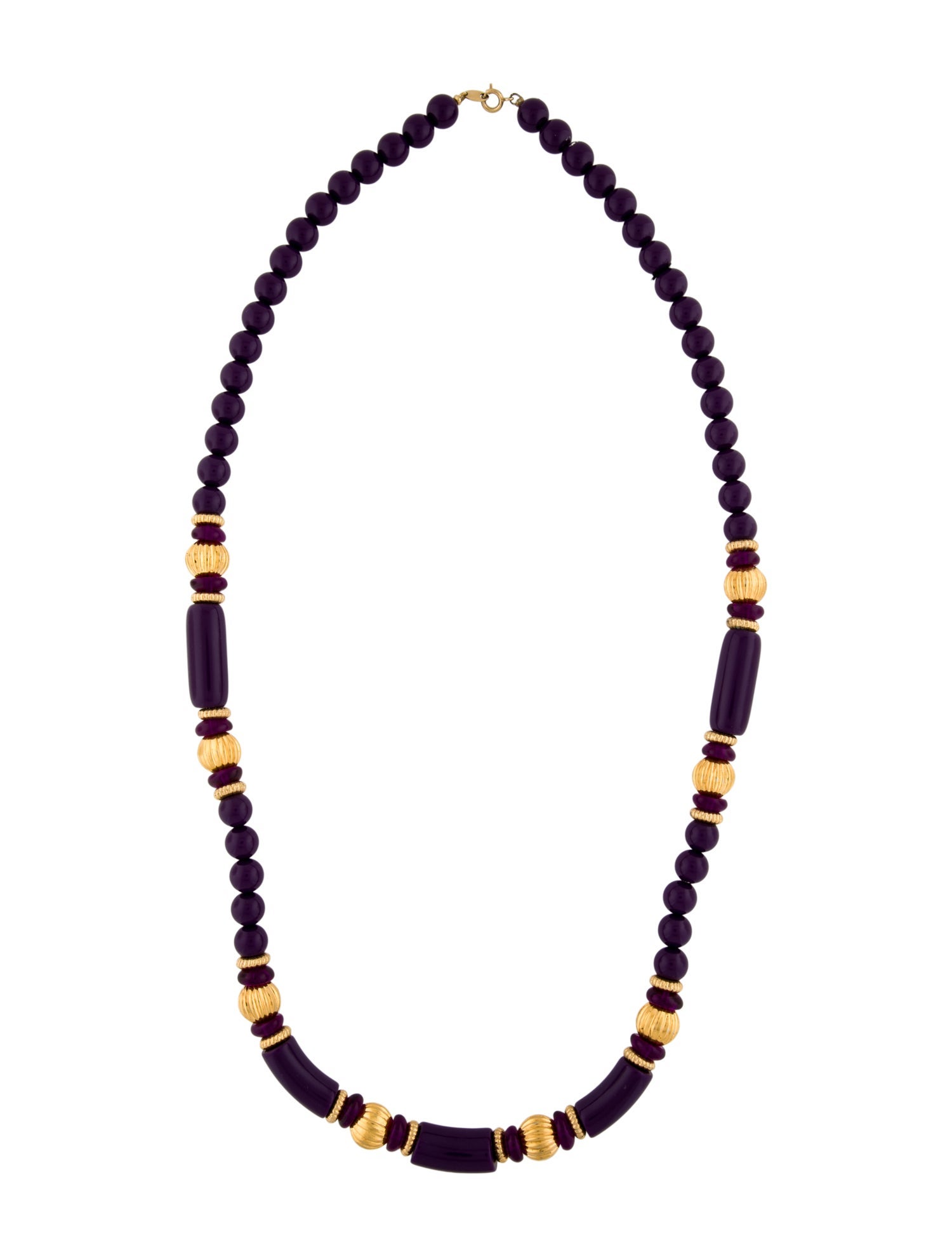 Trifari Resin Bead Strand Necklace