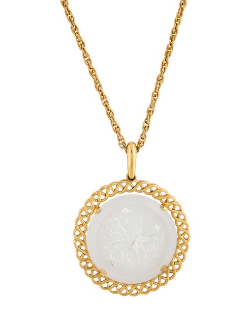 Trifari Resin Pendant Necklace