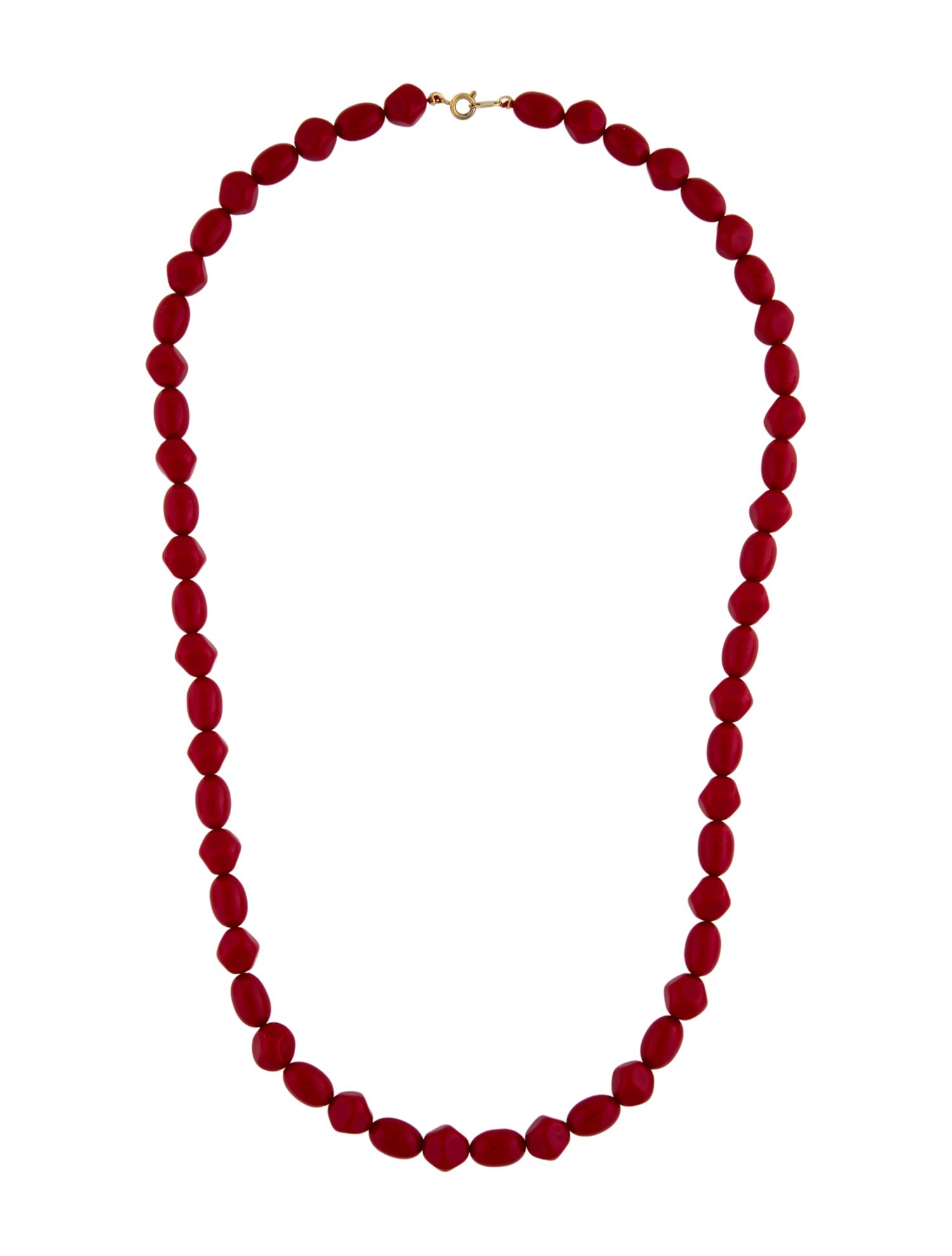 Trifari Resin Bead Strand Necklace