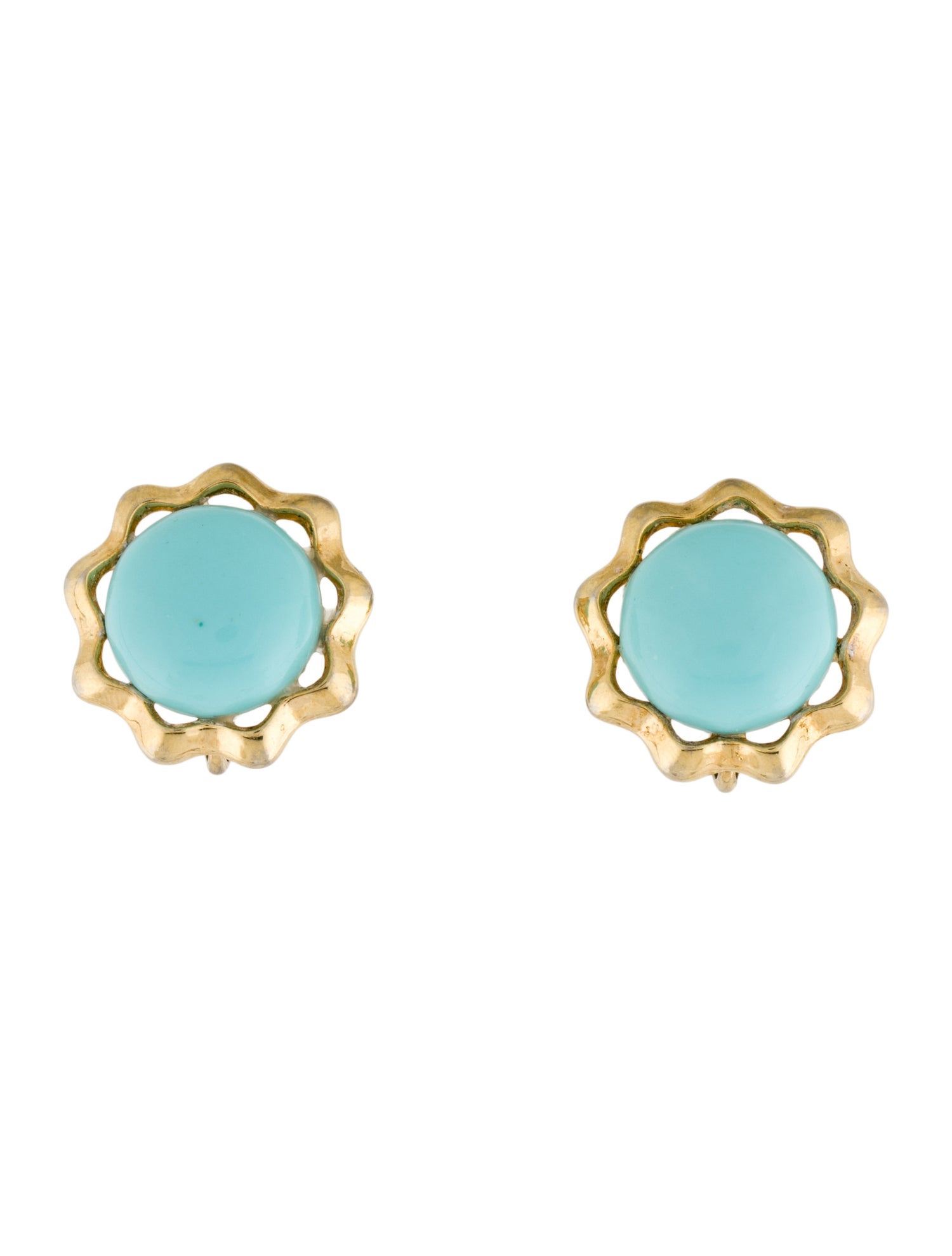 Trifari Resin Clip-On Earrings
