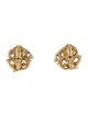 Trifari Crystal Clip On Earrings