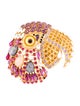 Trifari Crystal Large Parrot Brooch Pin