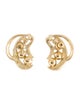Trifari Faux Pearl Cluster Stud Earrings