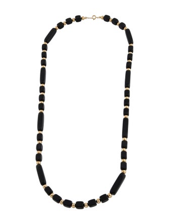 Trifari Resin Bead Strand Collar Necklace
