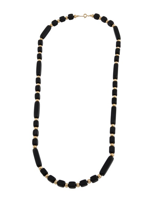 Trifari Resin Bead Strand Collar Necklace