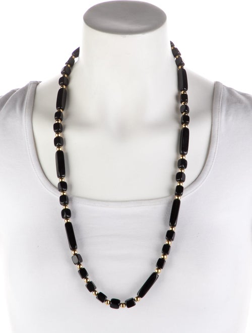 Trifari Resin Bead Strand Collar Necklace