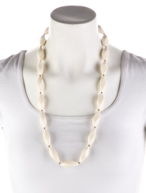 Trifari Resin Bead Strand Necklace