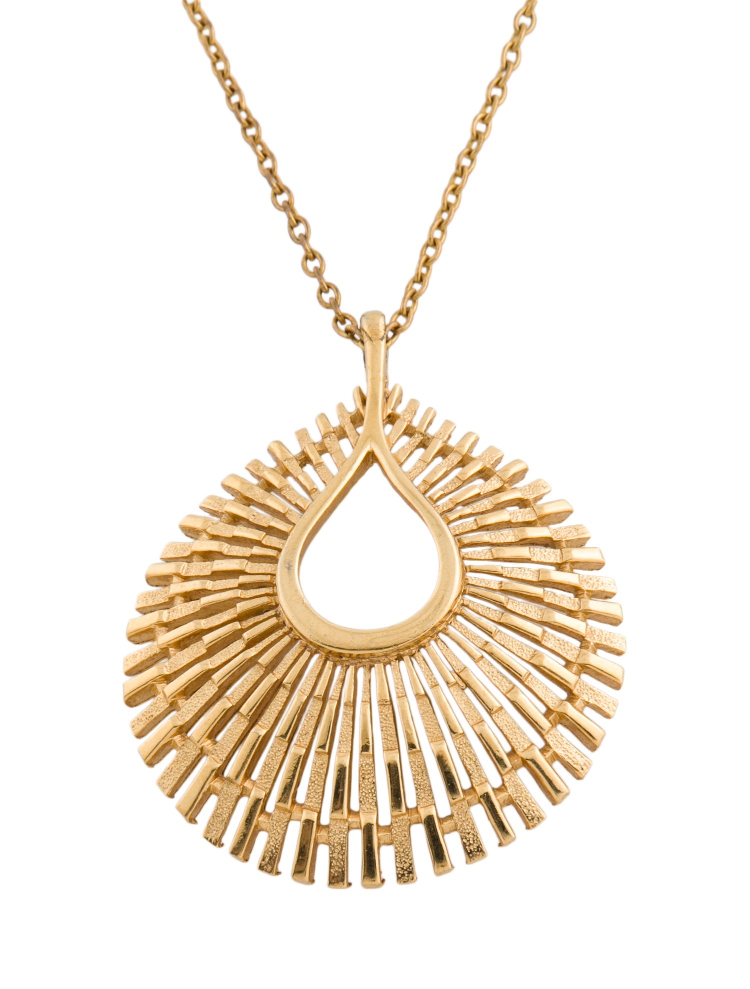 Trifari Chain Link Pendant Necklace