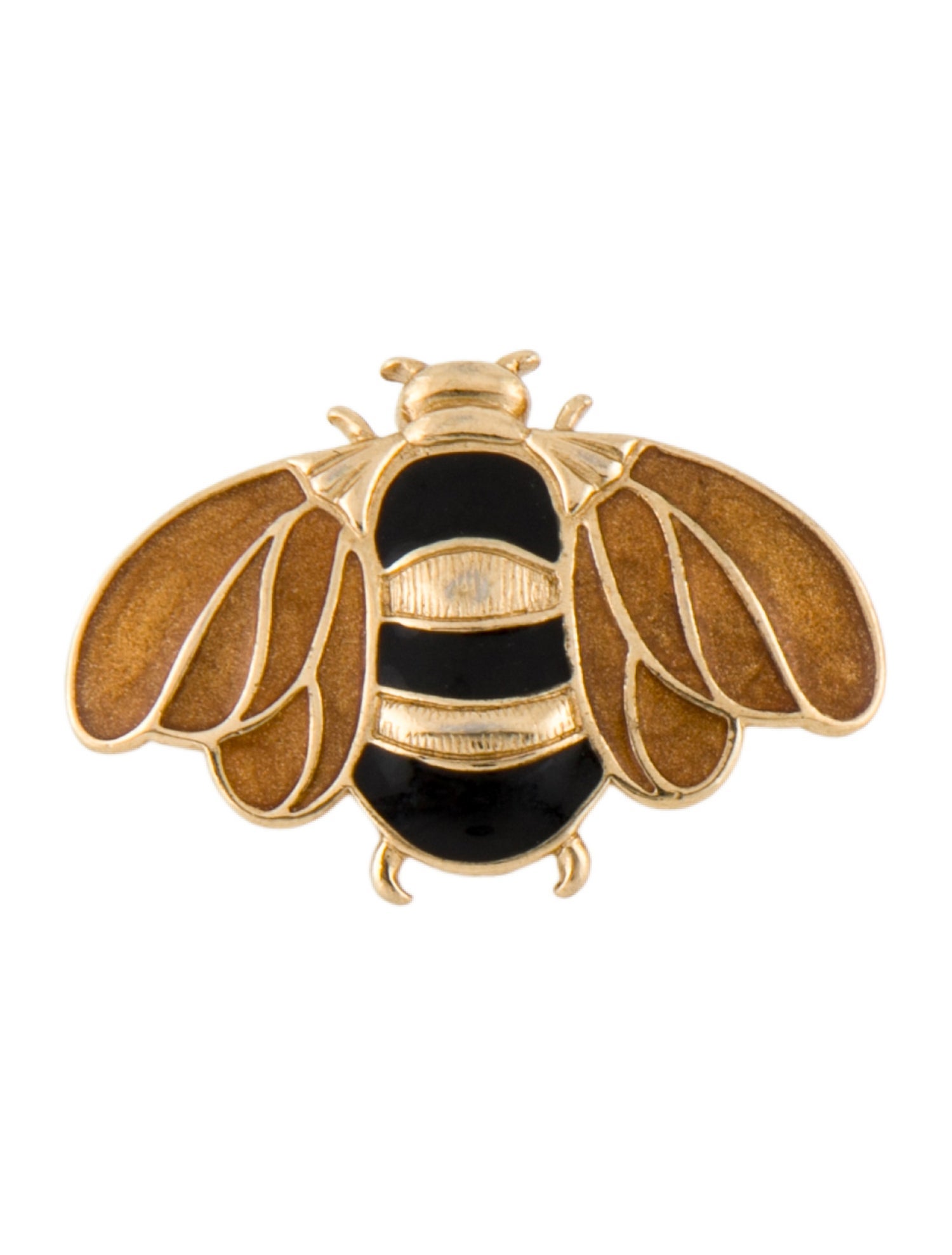 Trifari Enamel Bumble Bee Brooch Pin