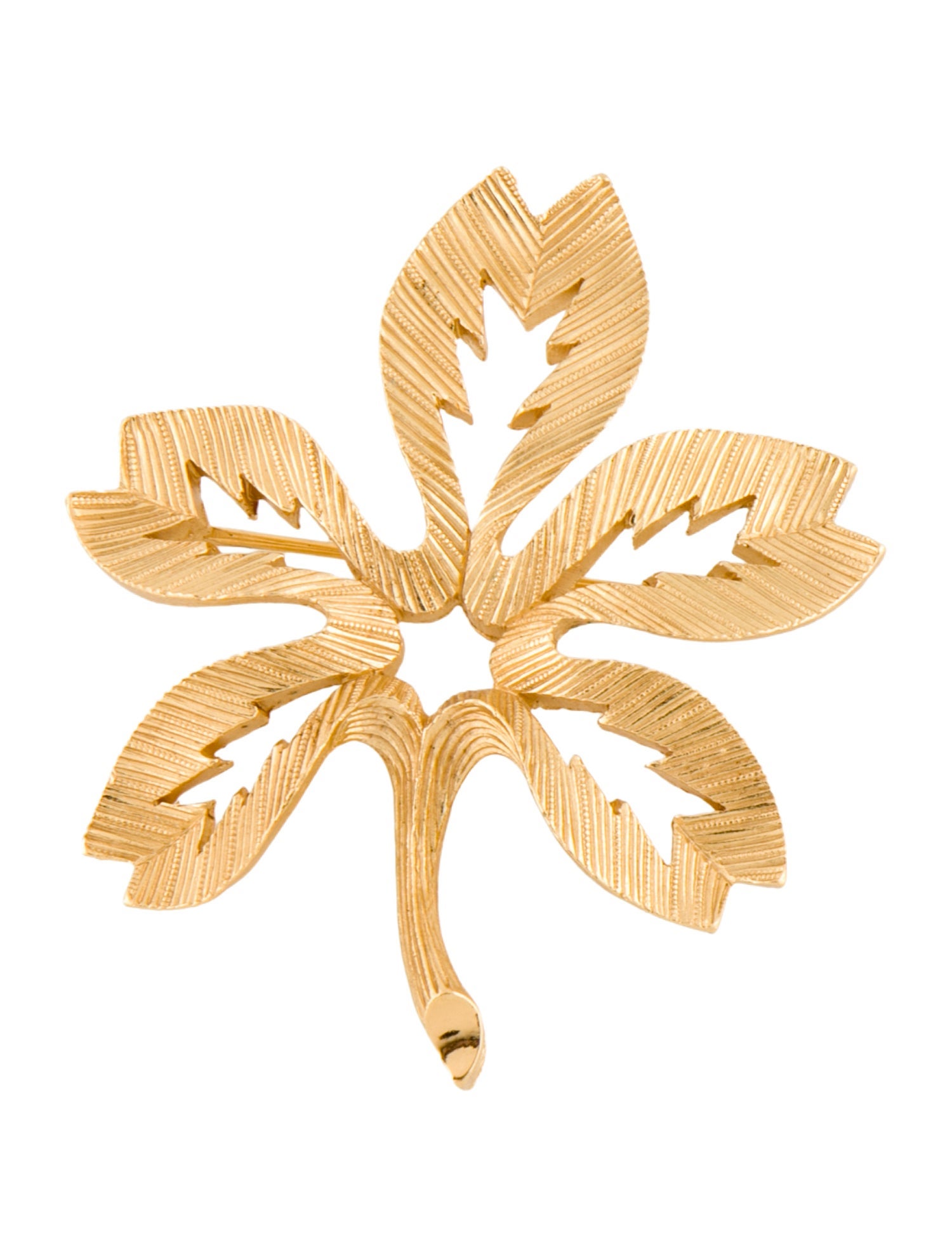 Trifari Flower Brooch Pin