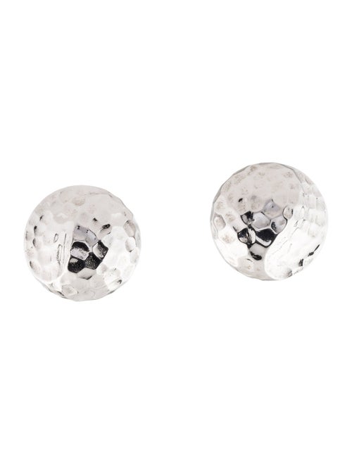 Trifari Round Clip-On Earrings