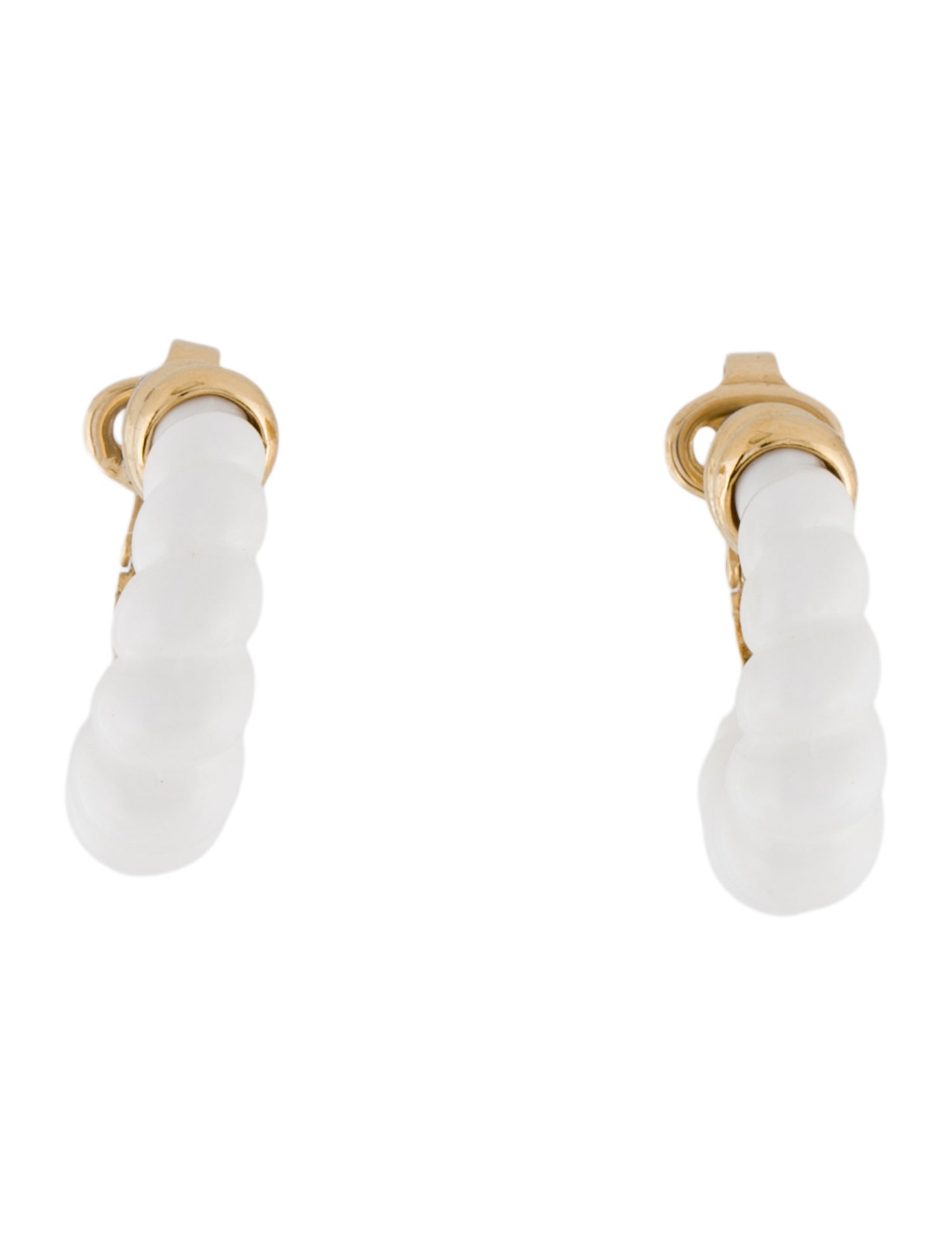 Trifari Resin Hoop Clip-On Earrings