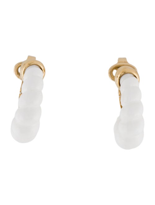 Trifari Resin Hoop Clip-On Earrings