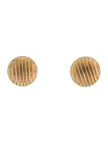 Trifari Clip-On Ripple Earrings