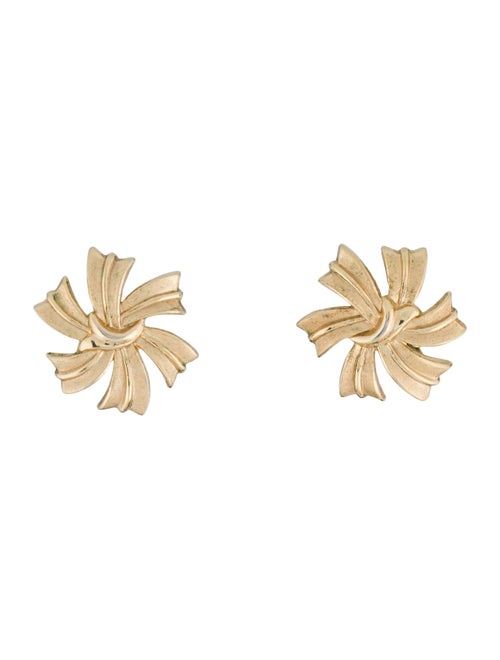 Trifari Pinwheel Clip-On Earrings