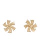 Trifari Pinwheel Clip-On Earrings