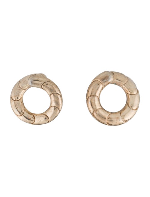 Trifari Swirl Hoop Earrings