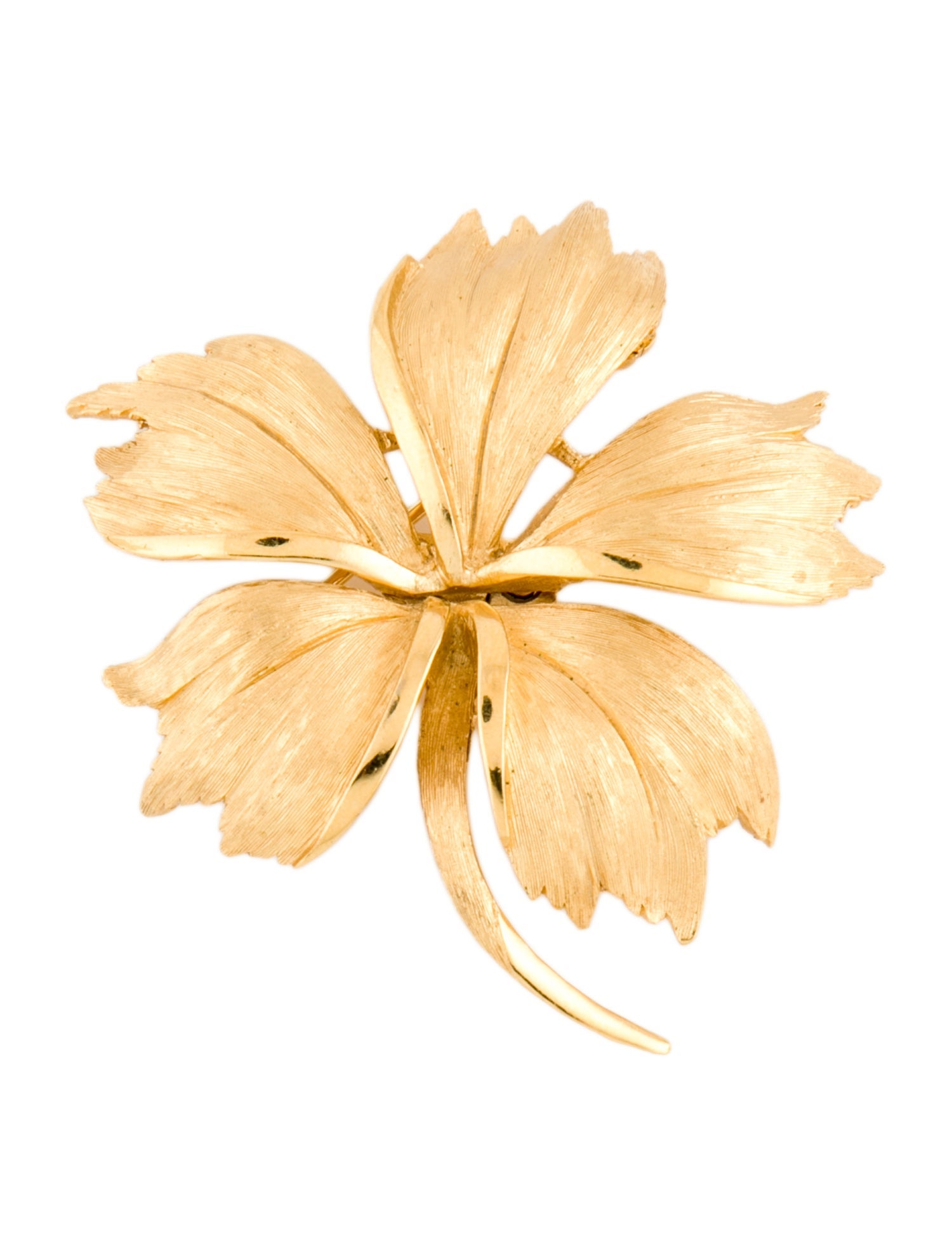 Trifari Flower Brooch Pin
