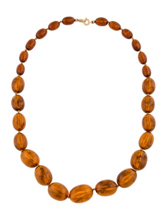 Trifari Resin Bead Necklace