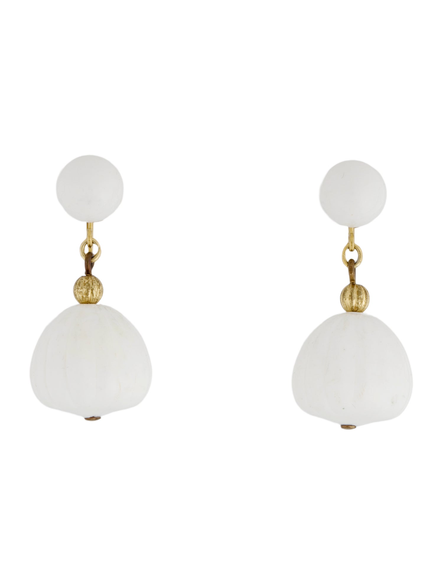 Trifari Resin Drop Earrings