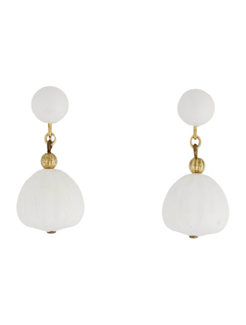 Trifari Resin Drop Earrings