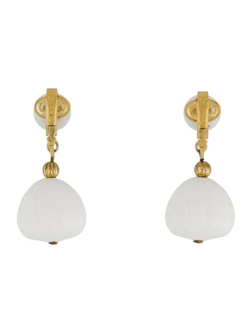 Trifari Resin Drop Earrings