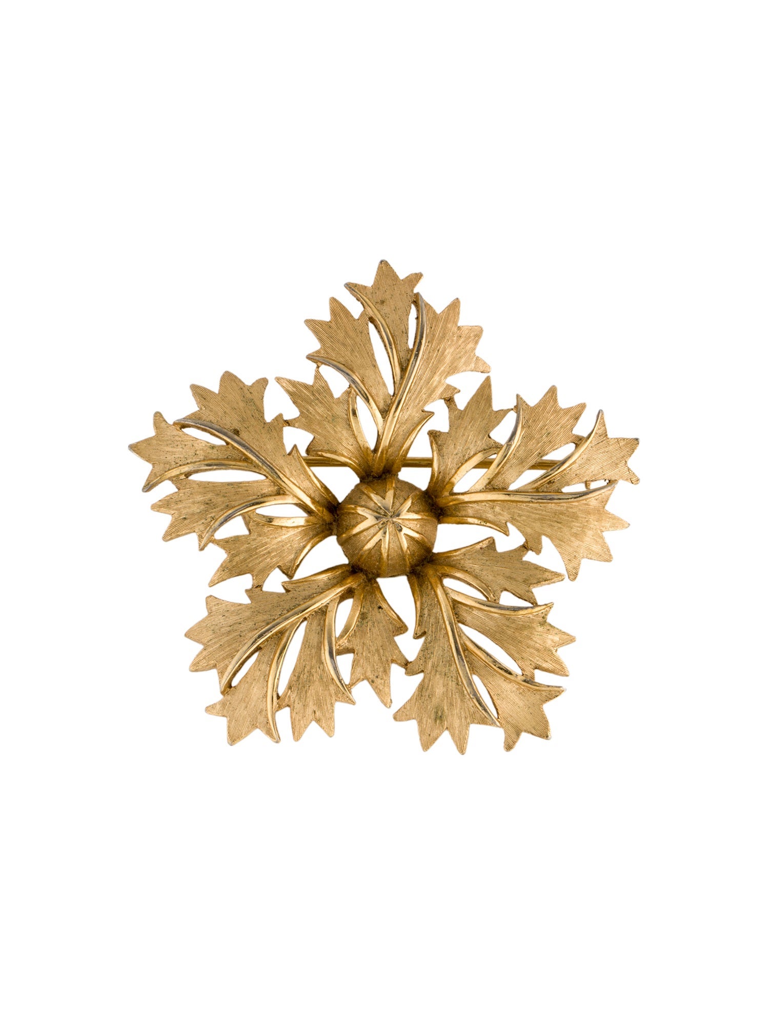 Trifari Leaf Pin Brooch