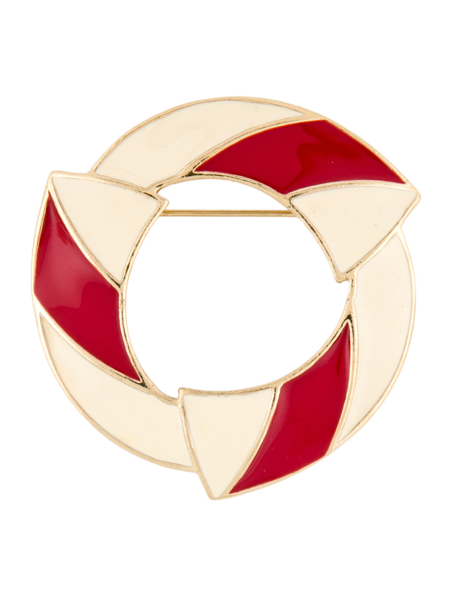 Trifari Enamel Brooch Pin