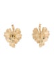 Trifari Crystal Two-Tone Clip-On Earrings