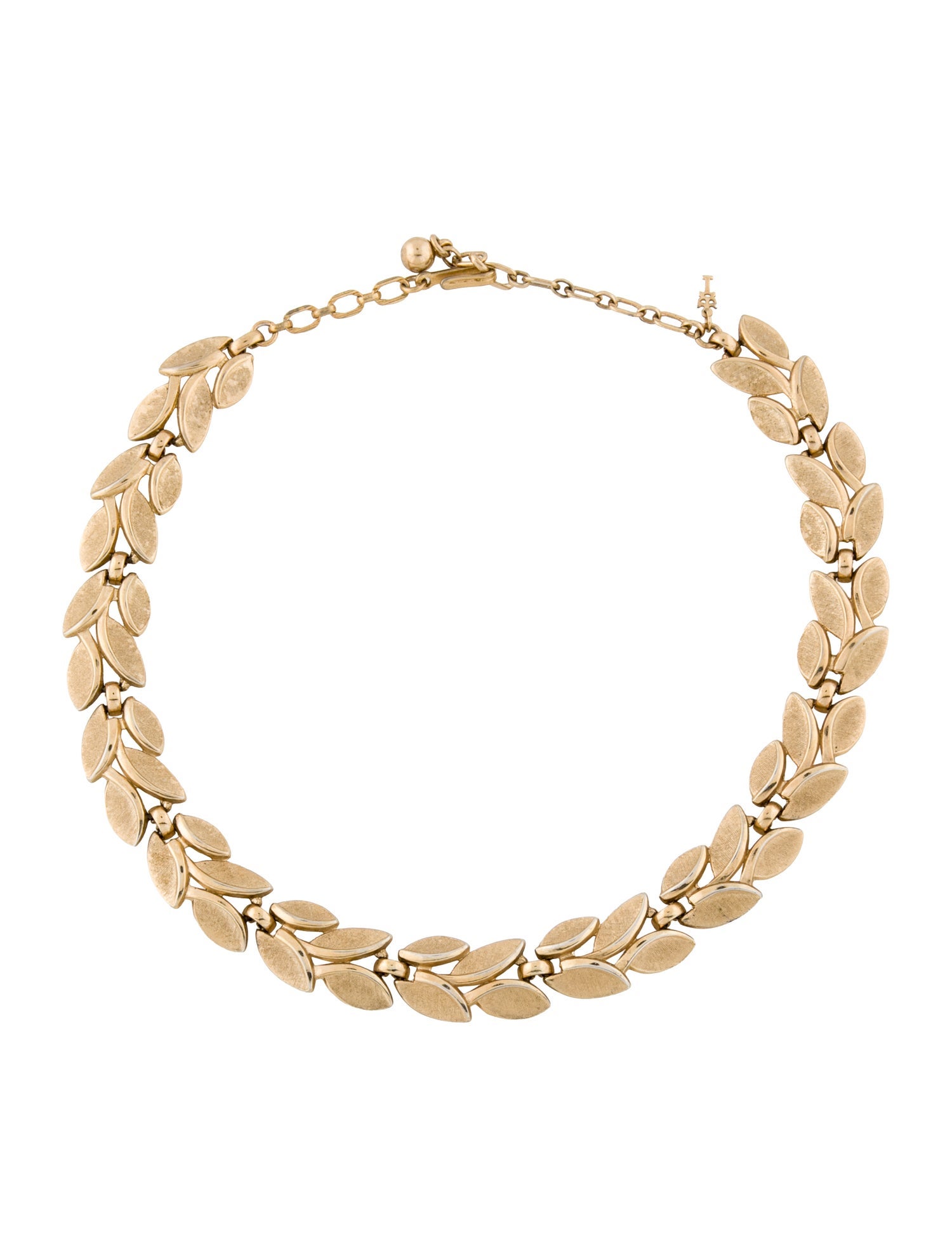 Trifari Leaf Collar Necklace