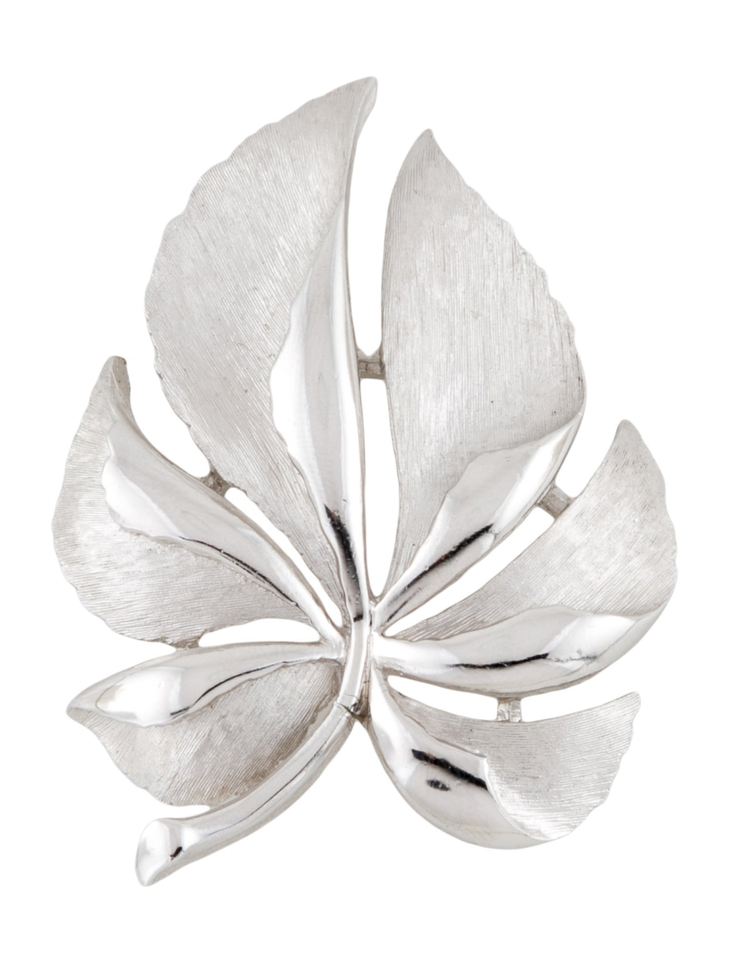 Trifari Vintage Leaf Pin Brooch