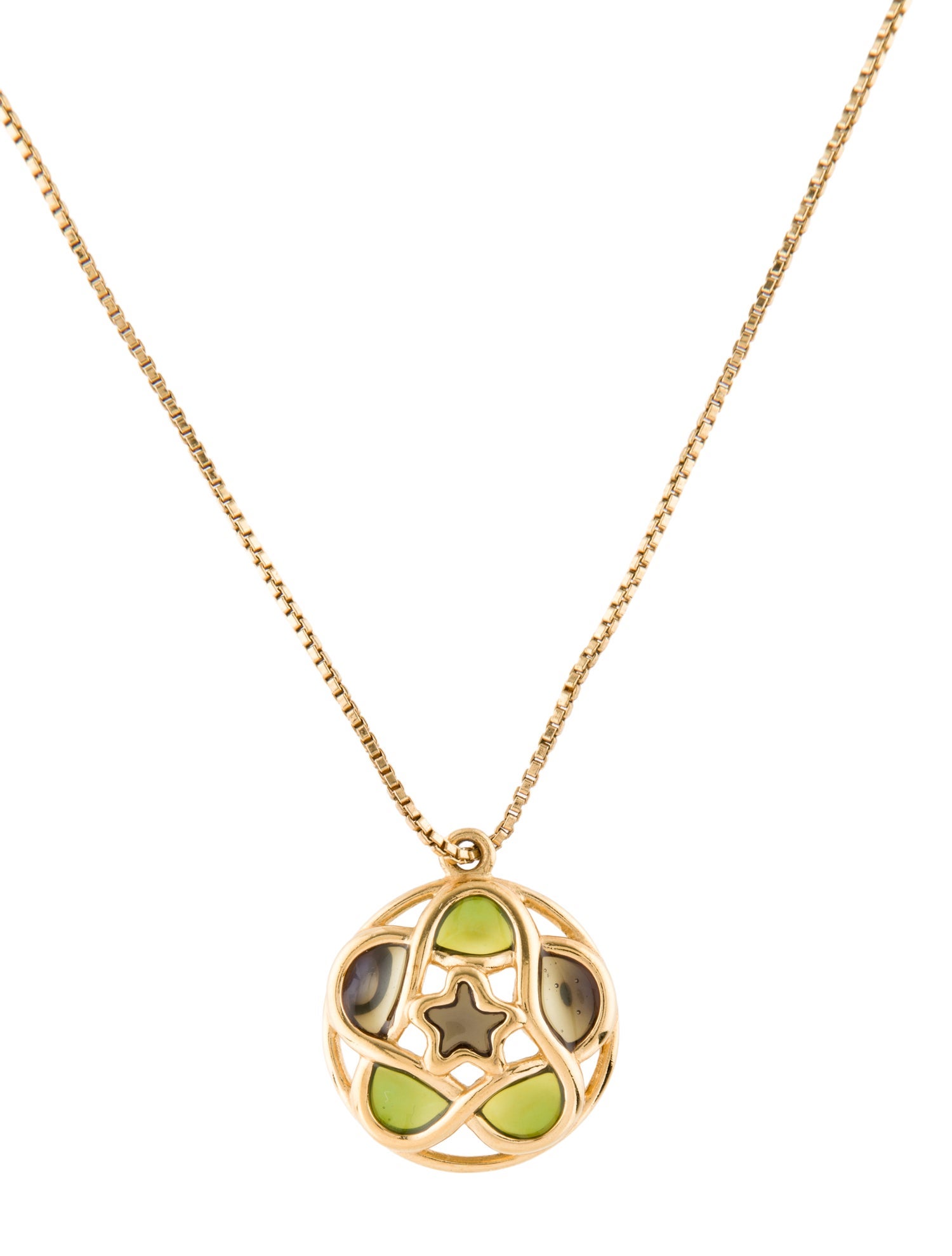 Trifari Resin Pendant Necklace