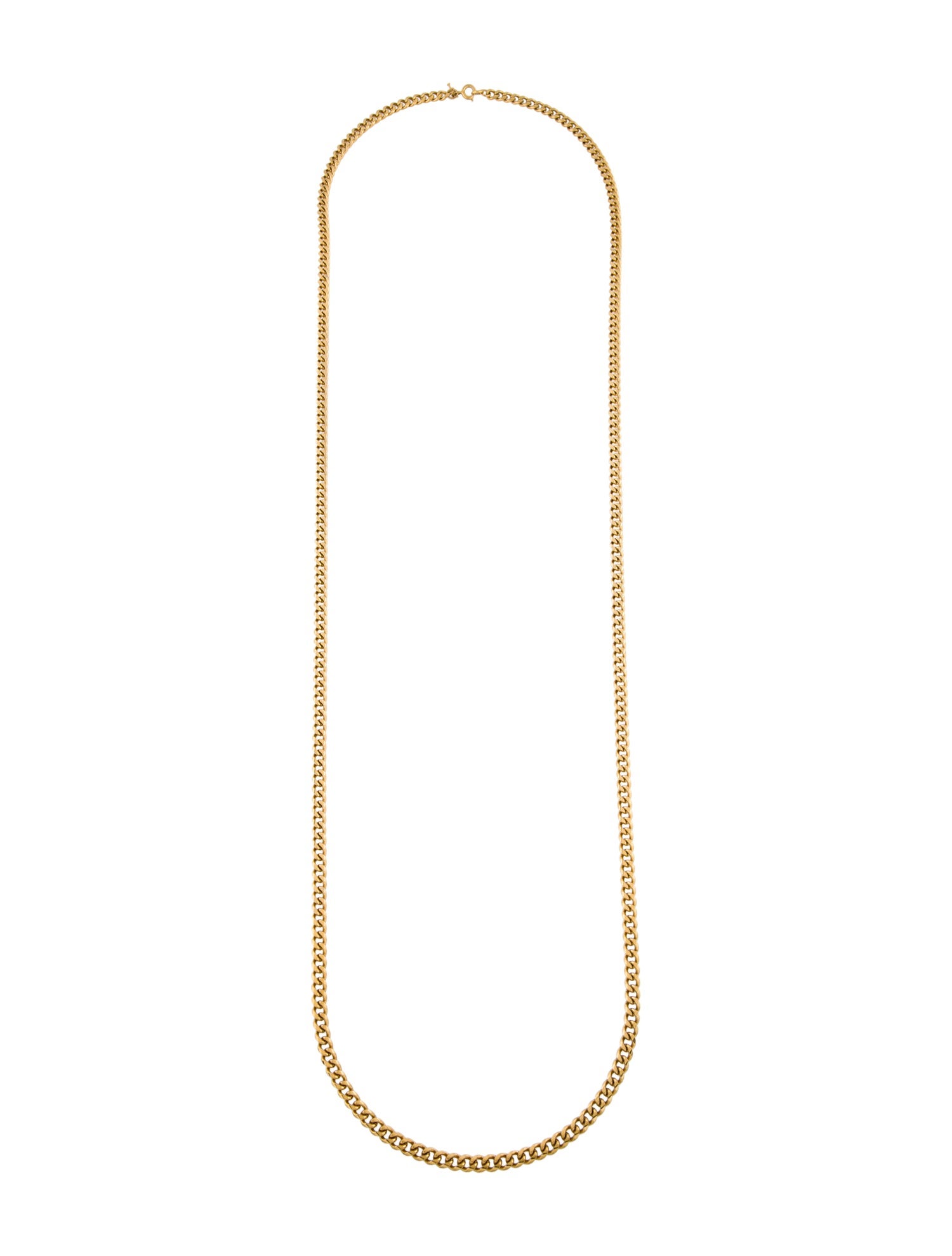 Trifari Extra Long Chain Link Necklace