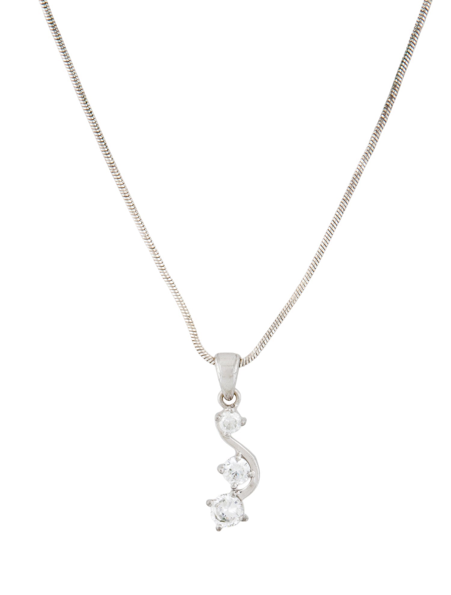Trifari Crystal Pendant Necklace