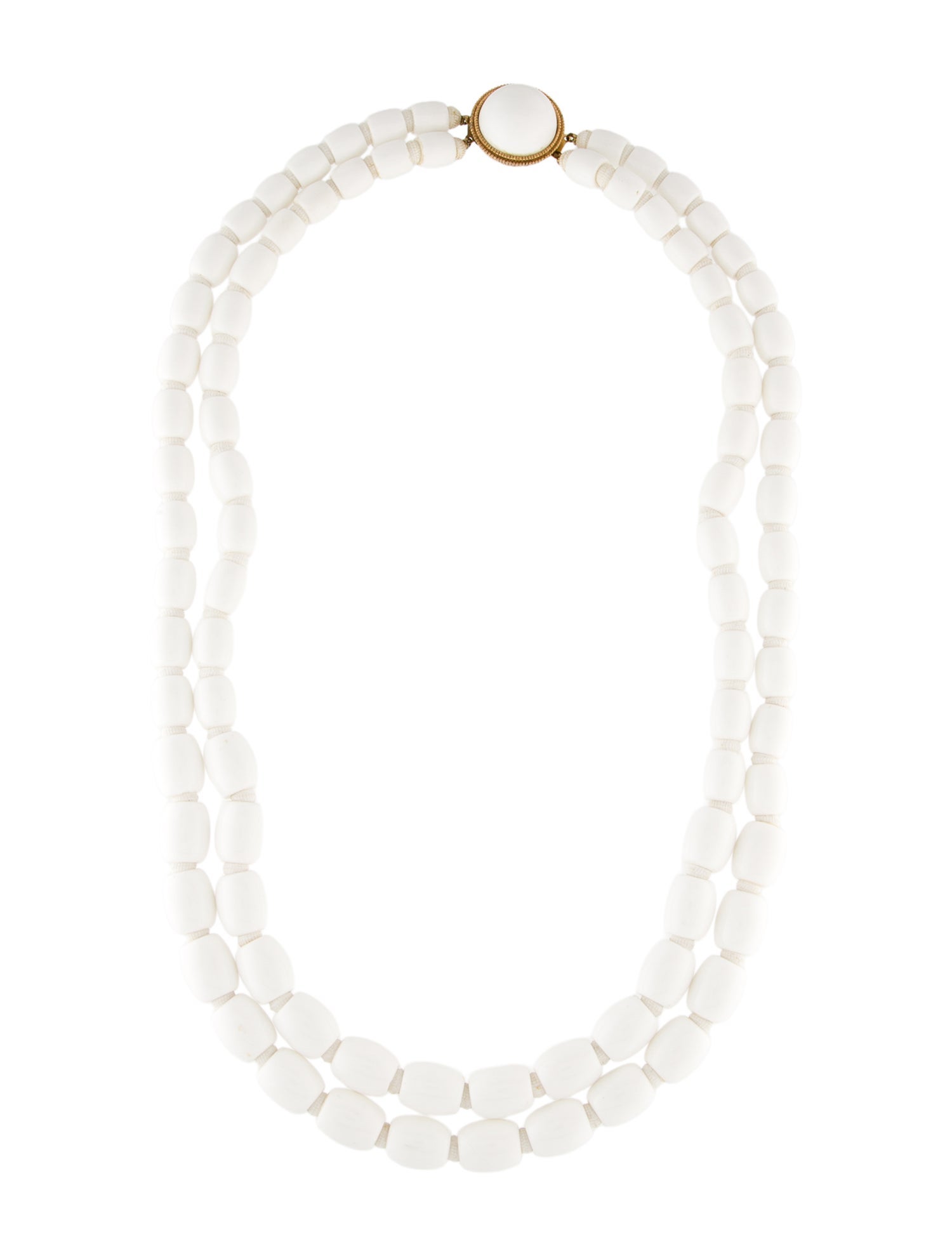 Trifari Bead Double Strand Necklace